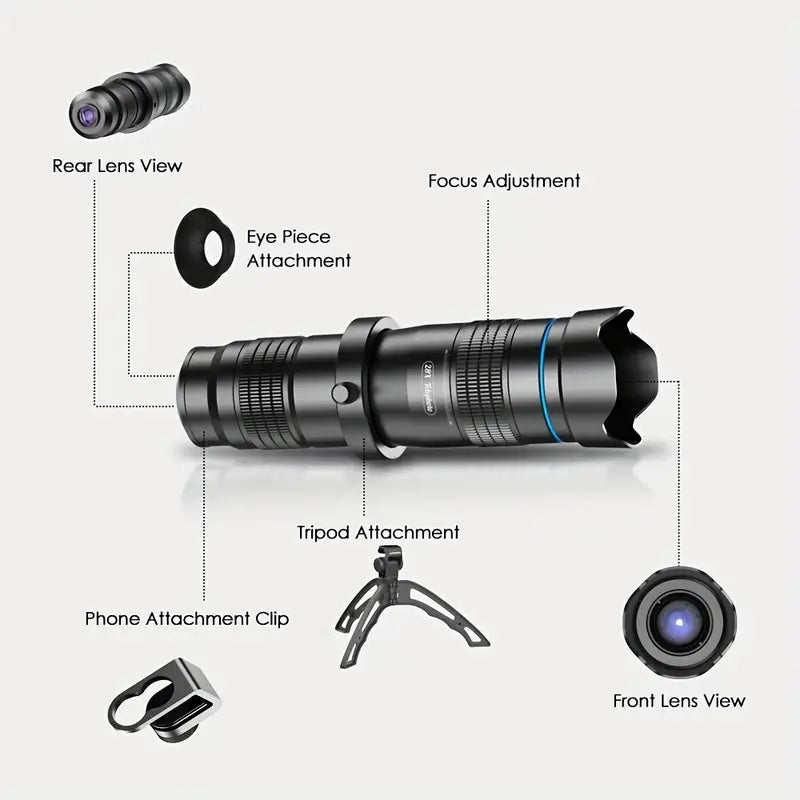 APEXEL 28X Telephoto Monocular with Mini Tripod