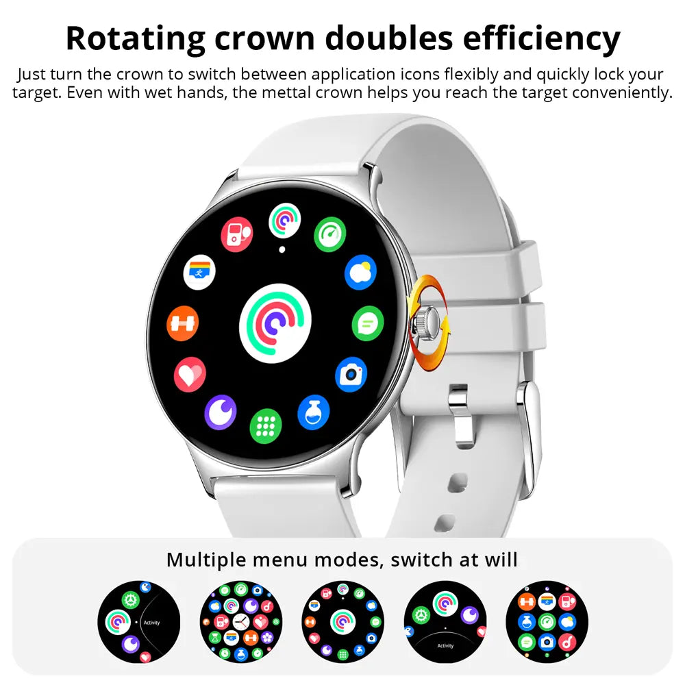 Colmi - V89 Smart Watch 1.43″ AMOLED Display 7.9mm Ultra-Thin Body - Black