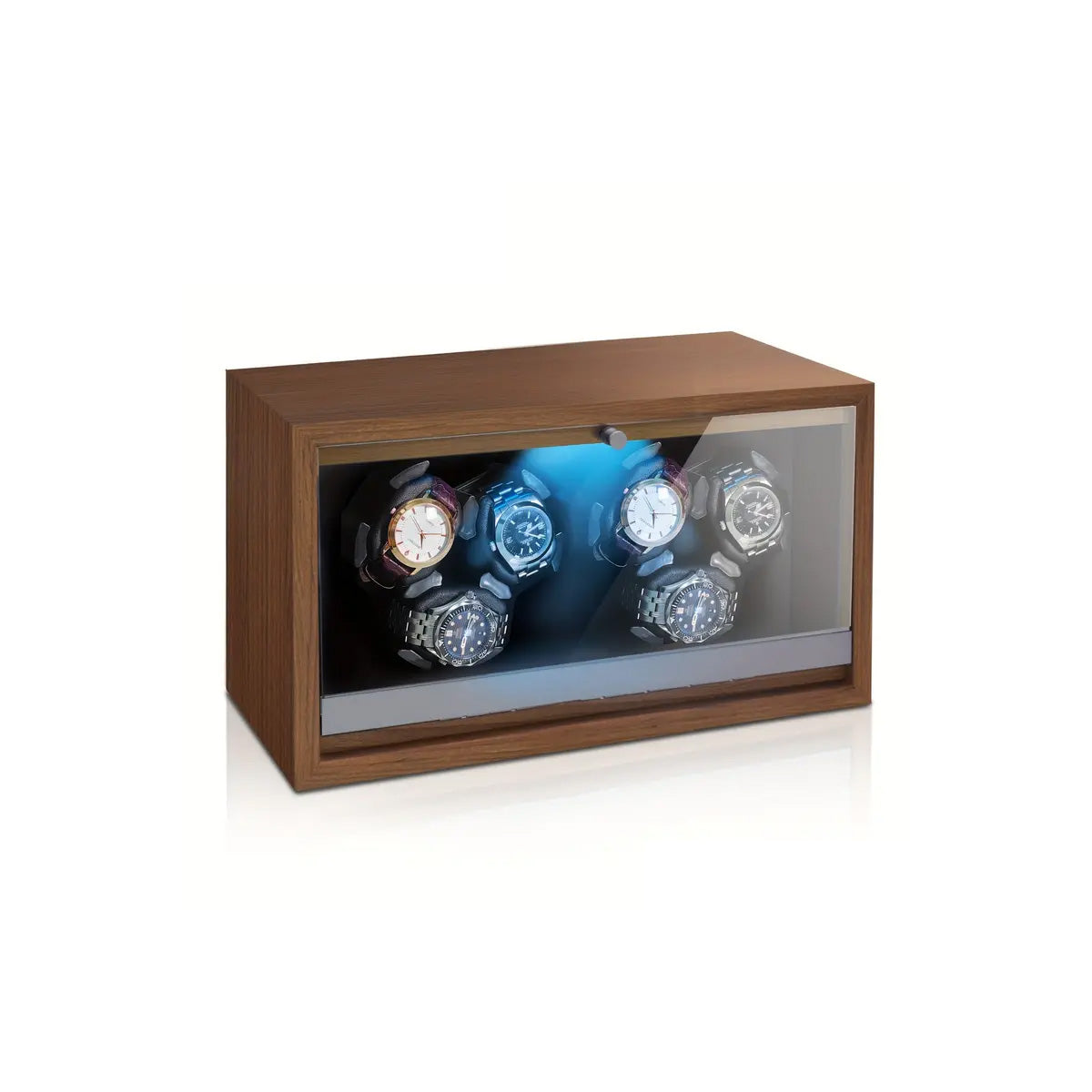 6 Unit Automatic Watch Winder Box - Wood