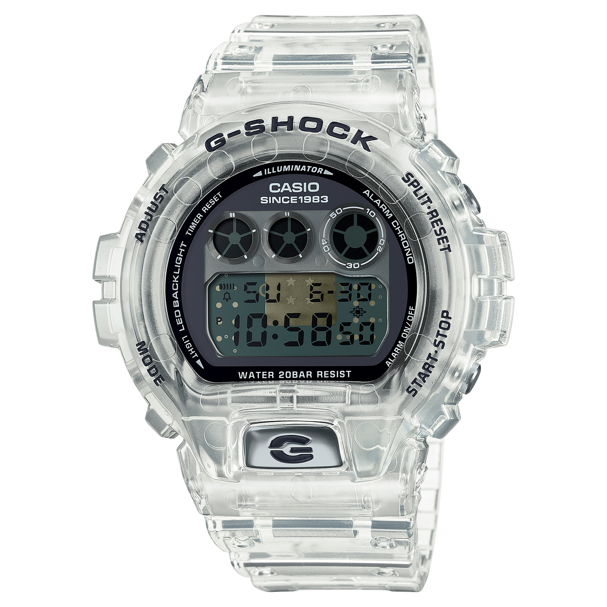 G-Shock Mens 200m Clear Remix 40th Anniversary Limited Edition - DW-6940RX-7P