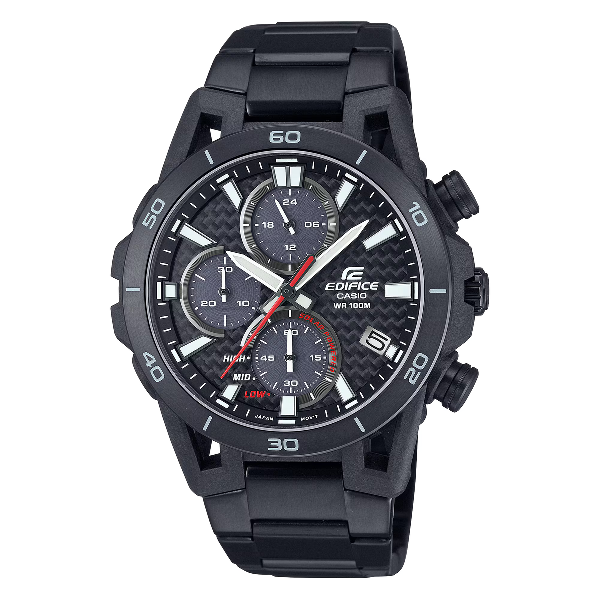 Edifice Mens Sospensione 100m Carbon Solar - EQS-960DC-1AVUDF