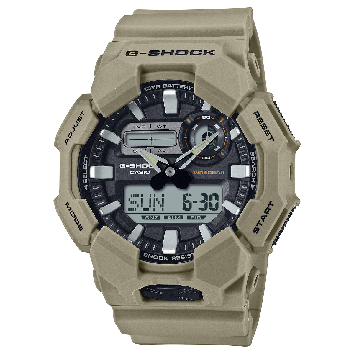 G-Shock Mens 200m Standard - GA-010-5ADR