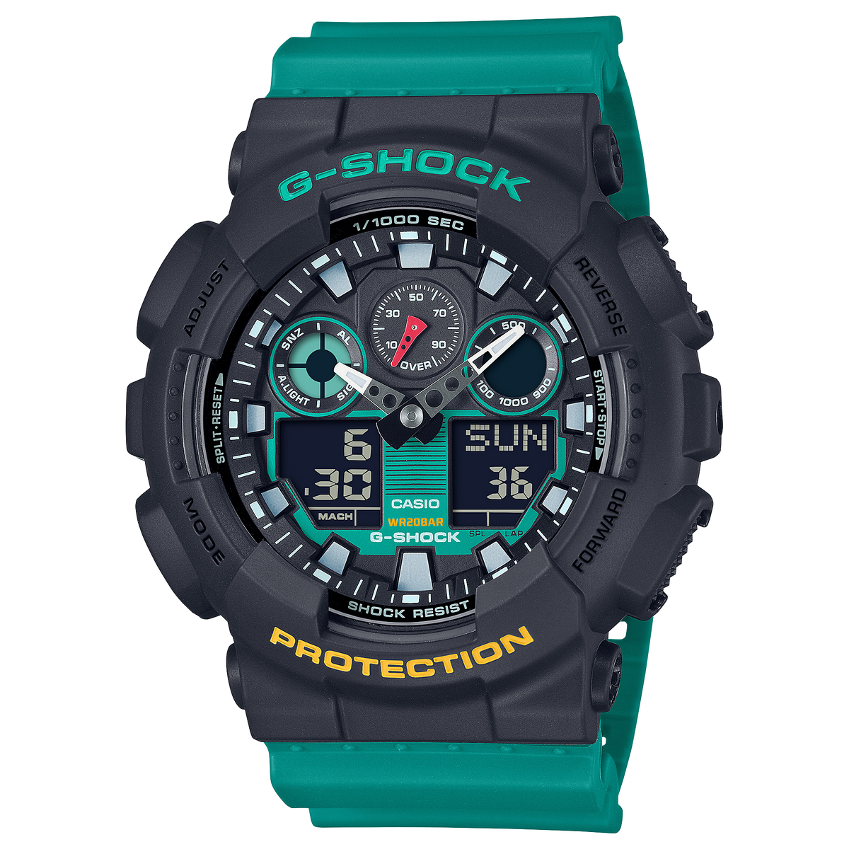 G-Shock Mens 200m Standard Mixed Tapes - GA-100MT-1A3DR