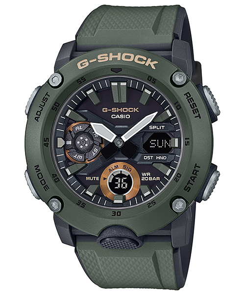 G-Shock Mens 200m Carbon Core - GA-2000-3AFC