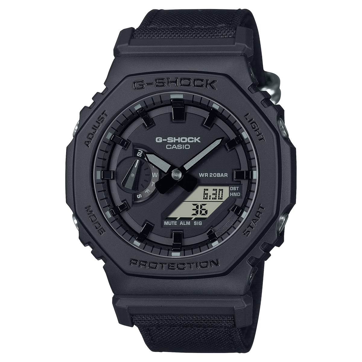 G-Shock Mens 200m Cordura Nylon Standard - GA-2100BCE-1