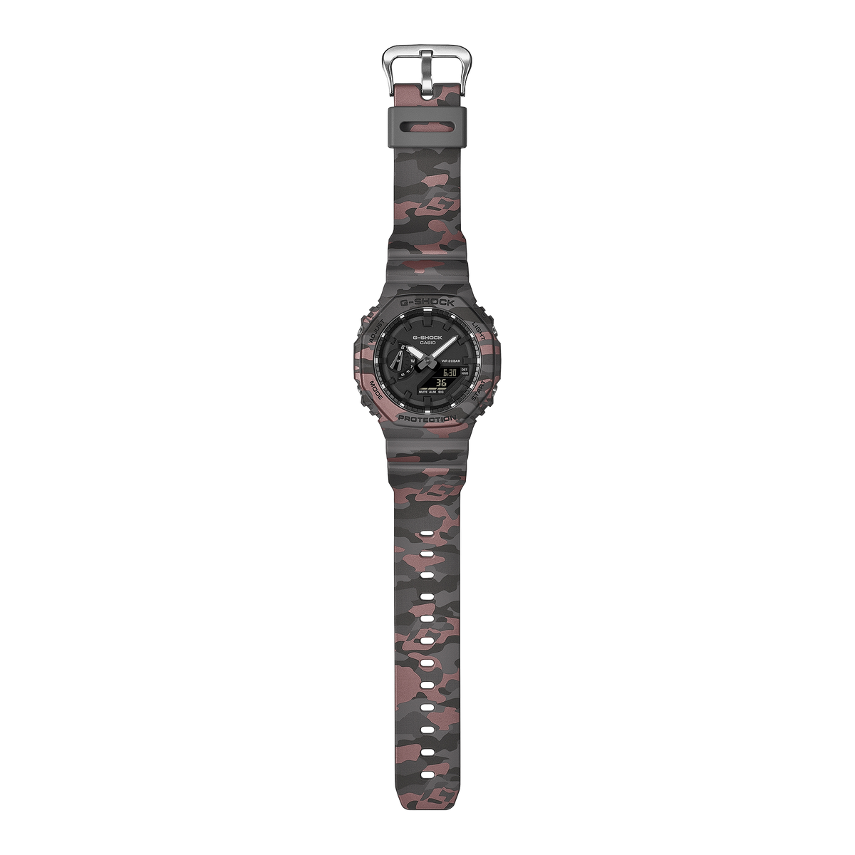 G-Shock Mens 200m Carbon Core Camo - GA-2100CM-8ADR