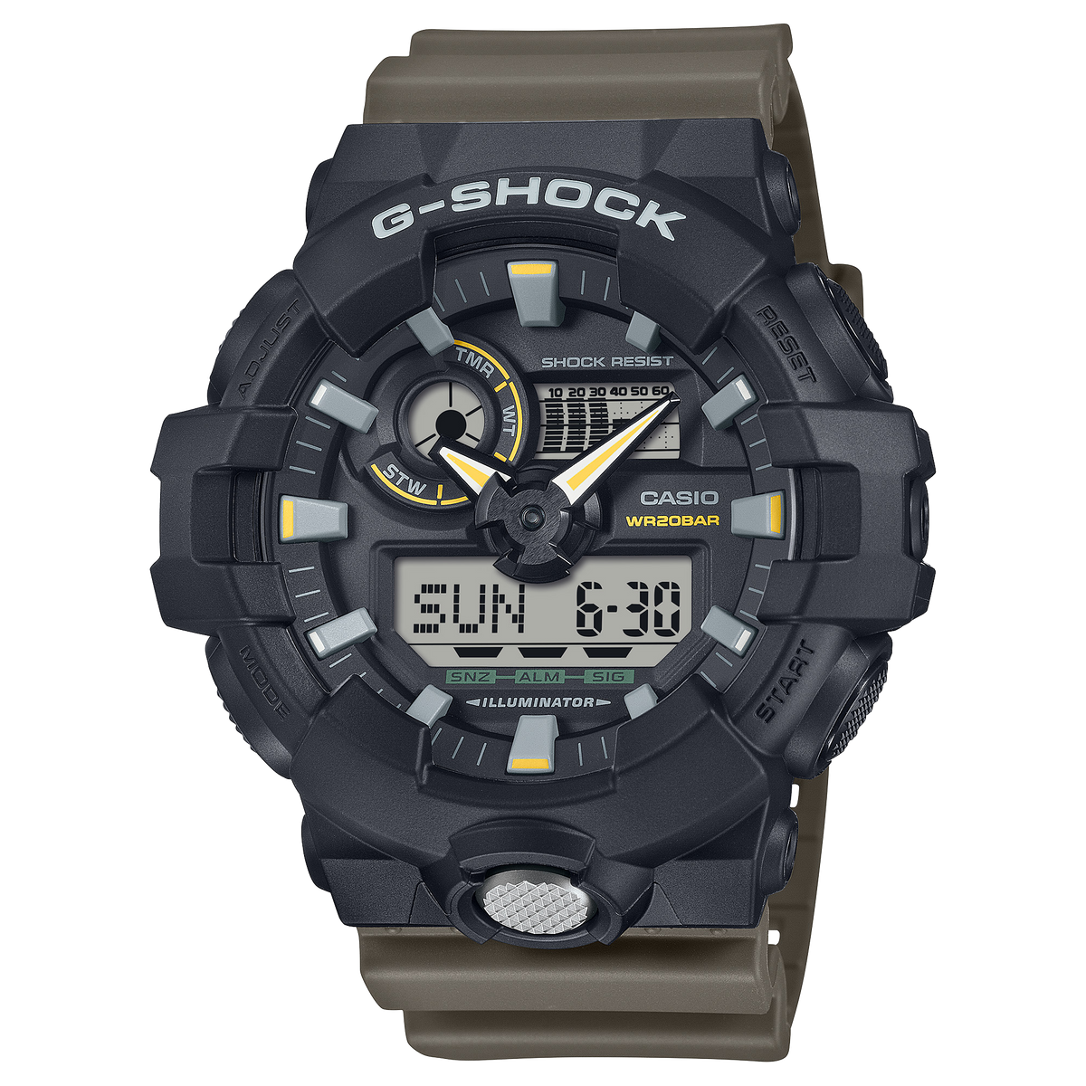 G-Shock Mens 200m Standard - GA-710TU-1A3DR