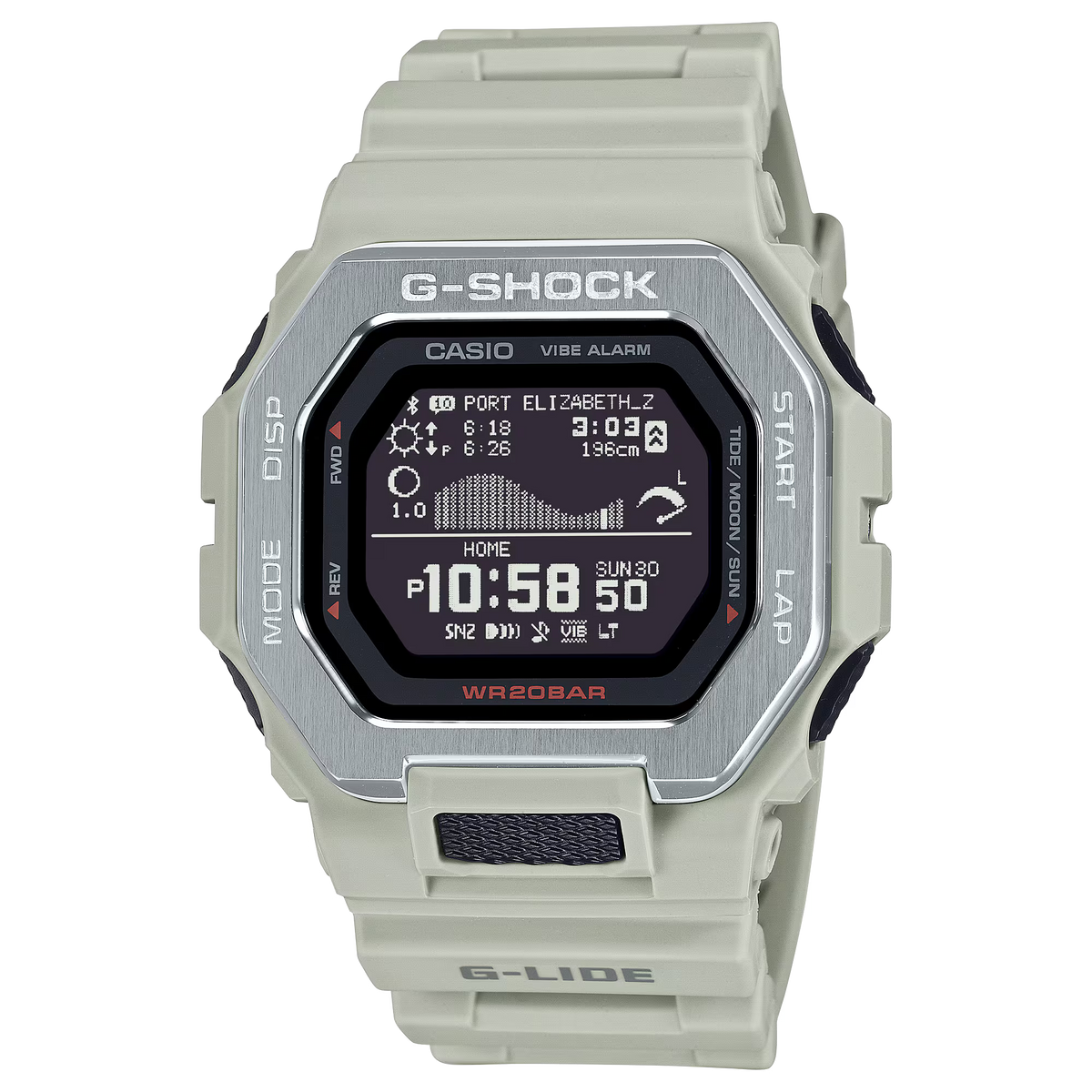 G-Shock Mens 200m G-Lide Bluetooth - GBX-100-8DR