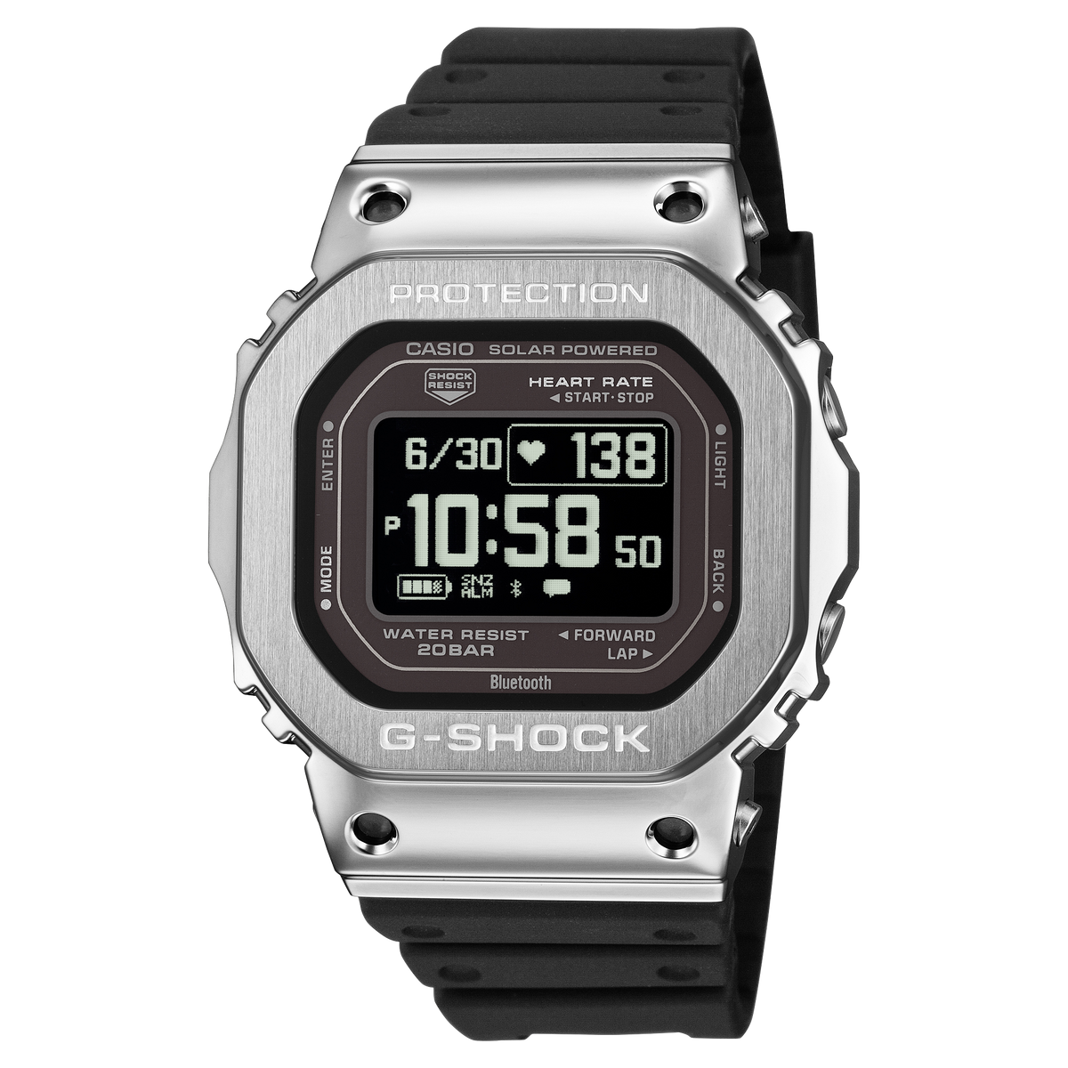G-Shock Mens 200m MIP G-Squad Heart Rate Monitor - GM-H5600-1DR