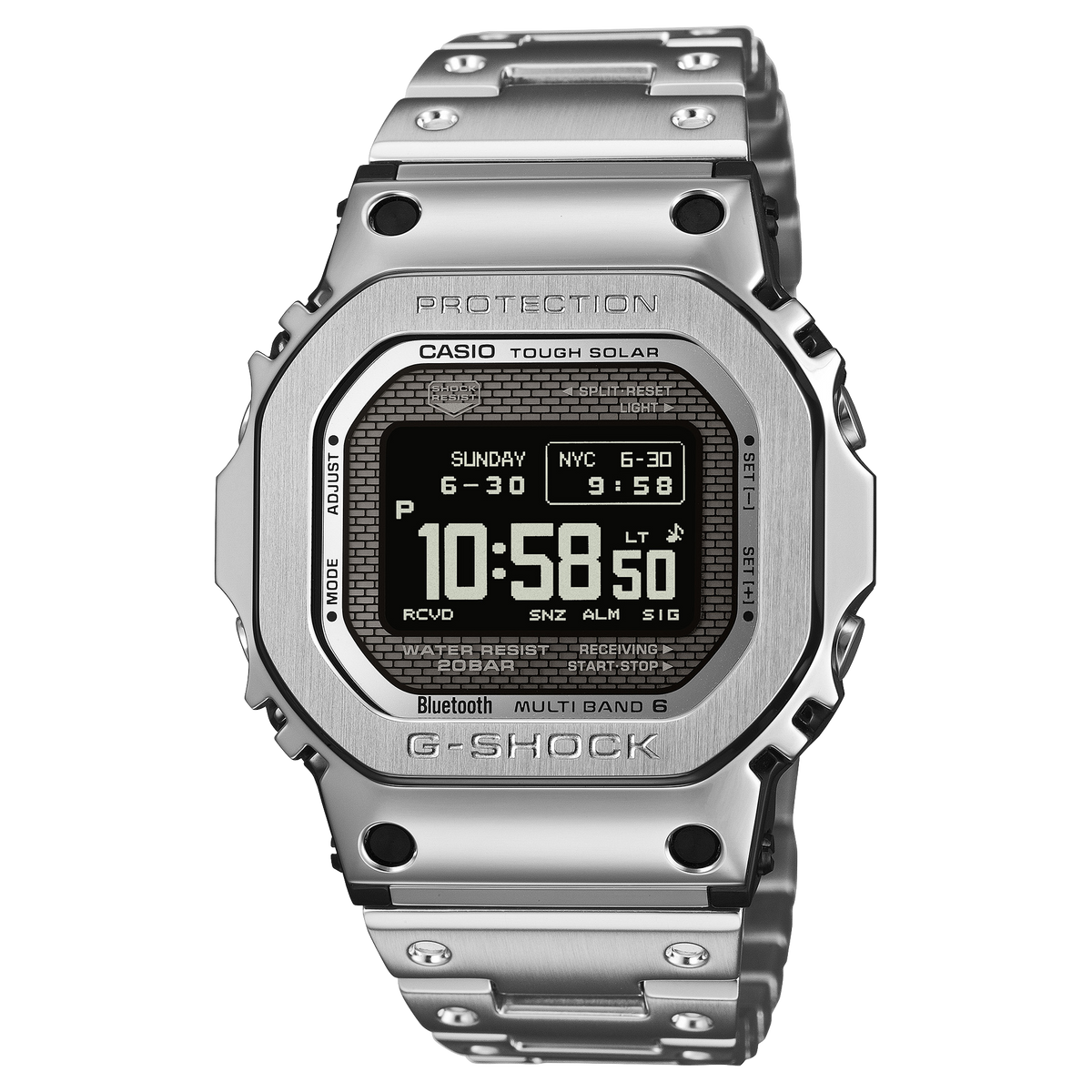 G-Shock Mens 200m MIP Bluetooth Solar G-Steel - GMW-BZ5000D-1