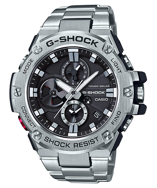 G-Shock Mens 200 m G-staal Bluetooth - GST-B100D-1AFC
