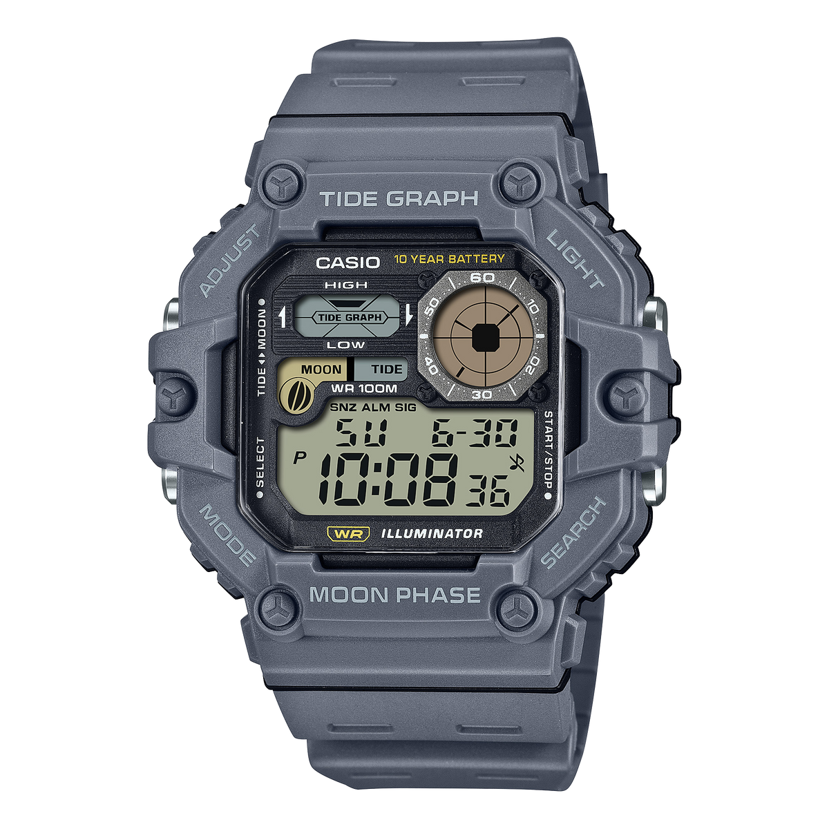 Standard Mens 100m Tide Graph - WS-1700H-8AVDF