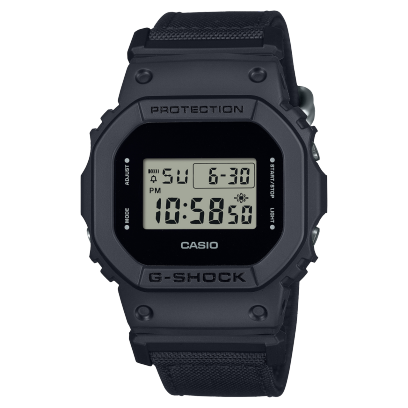G-Shock Mens 200m Cordura Nylon Standard - DW-5600BCE-1