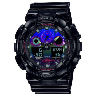 G-Shock Mens Rainbow 200m - GA-100RGB-1A