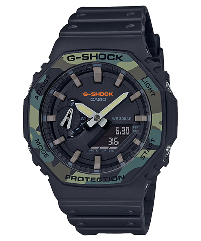 G-Shock Mens 200m Carbon Core - GA-2100SU-1