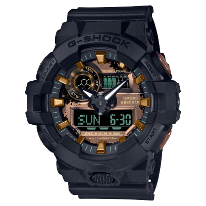 G-Shock Mens 200m Standard - GA-700RC-1