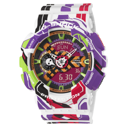 G-Shock Mens 200m Evangelion Limited Edition - GA-110EVA30-7A