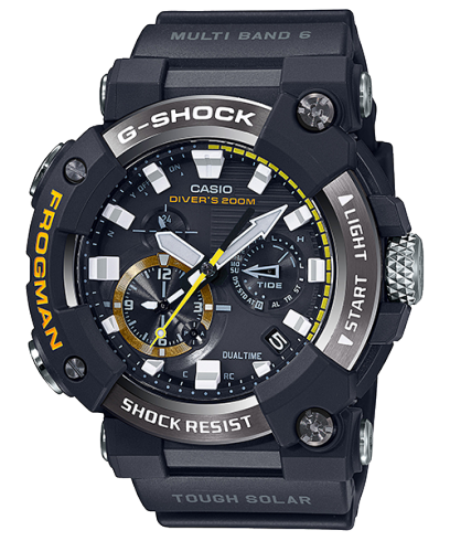 G-Shock Mens 200m Carbon Bluetooth Frogman - GWF-A1000-1