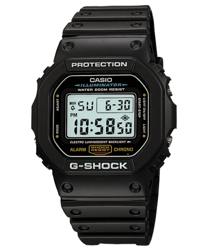 G-Shock Mens 200m Standard - DW-5600E-1DR - Display Model