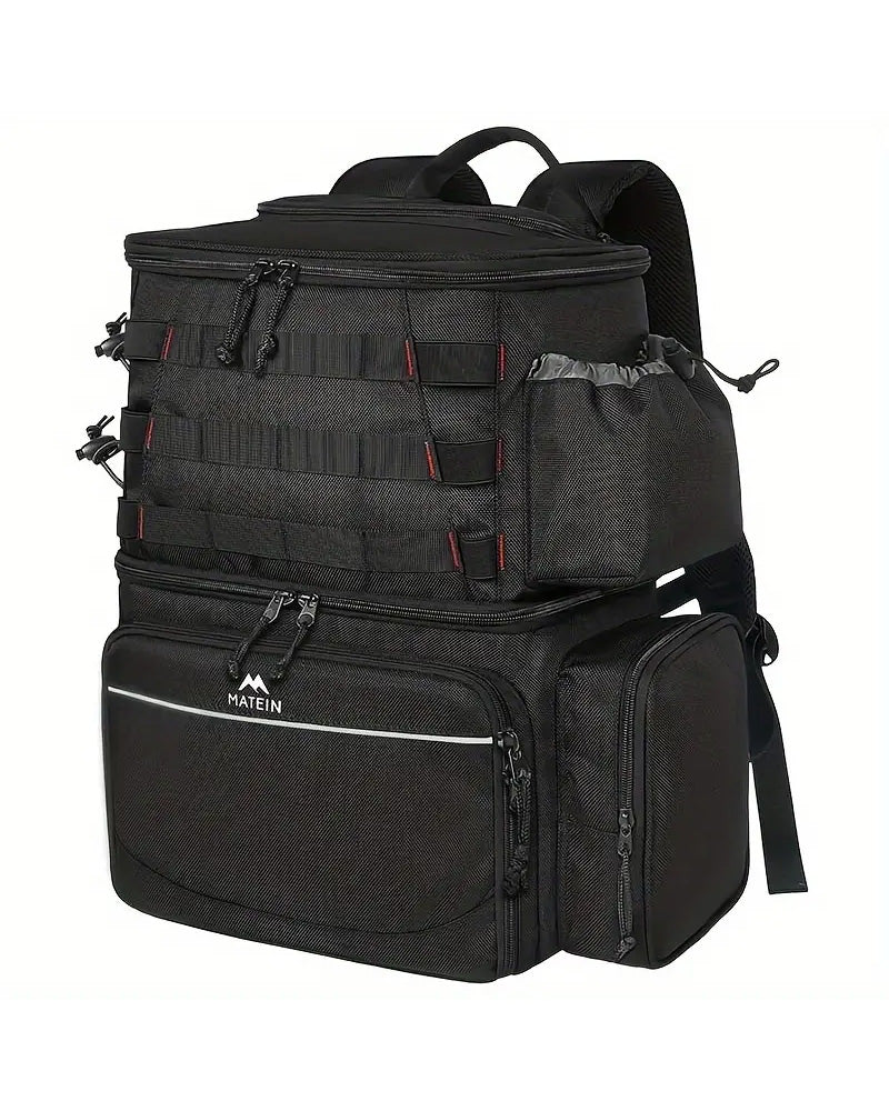 Matein Fishing Tackles Storage Backpack Black
