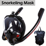 180 Panoramic Full Face Snorkel Mask with Camera Mount