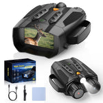 4K HD Night Vision Binoculars with 3 DisplayFlashlight