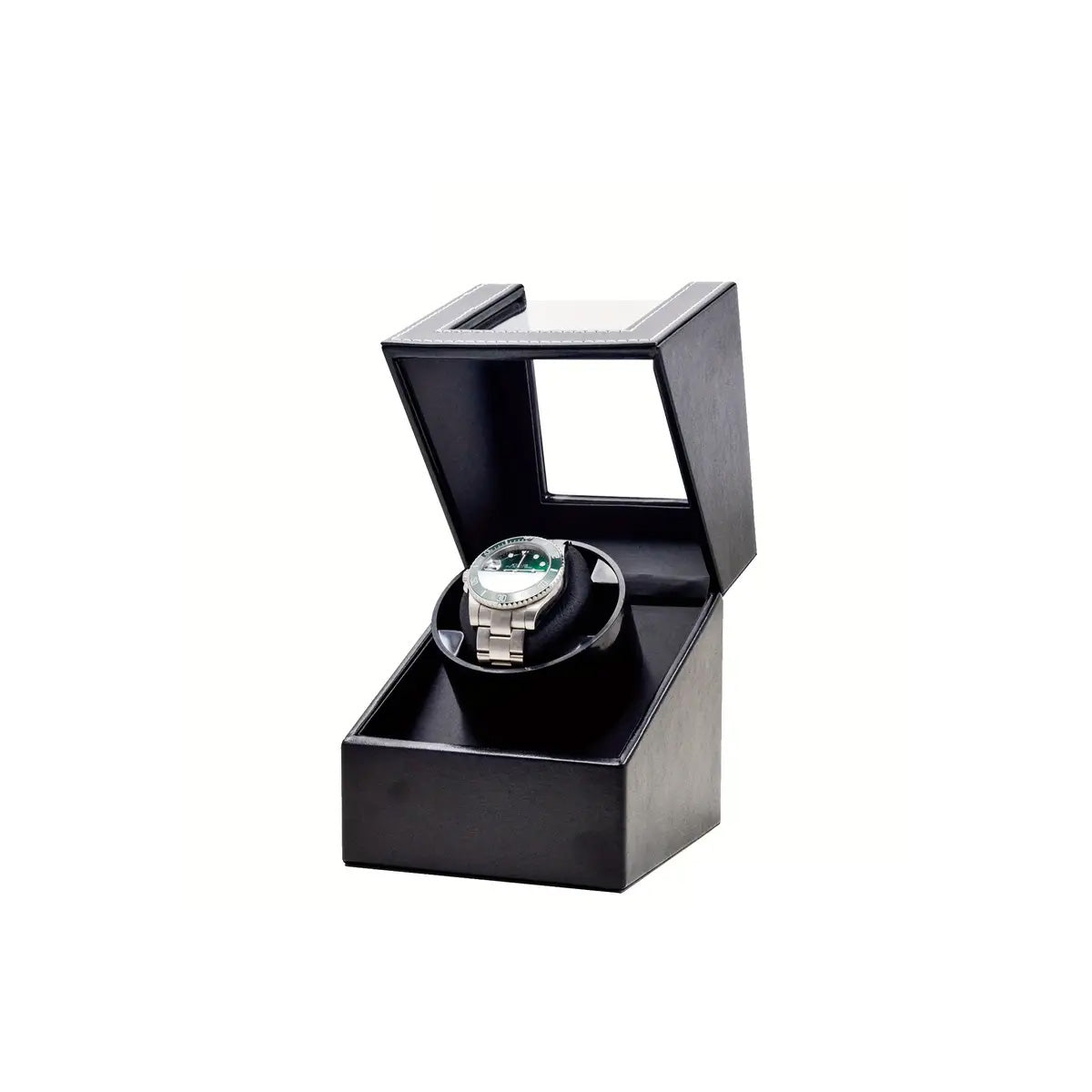 Single Automatic Watch Winder Box Black PU– The Casio Shop