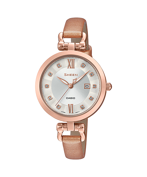 Sheen Womens 50m Swarovski - SHE-4055PGL-7BUDF