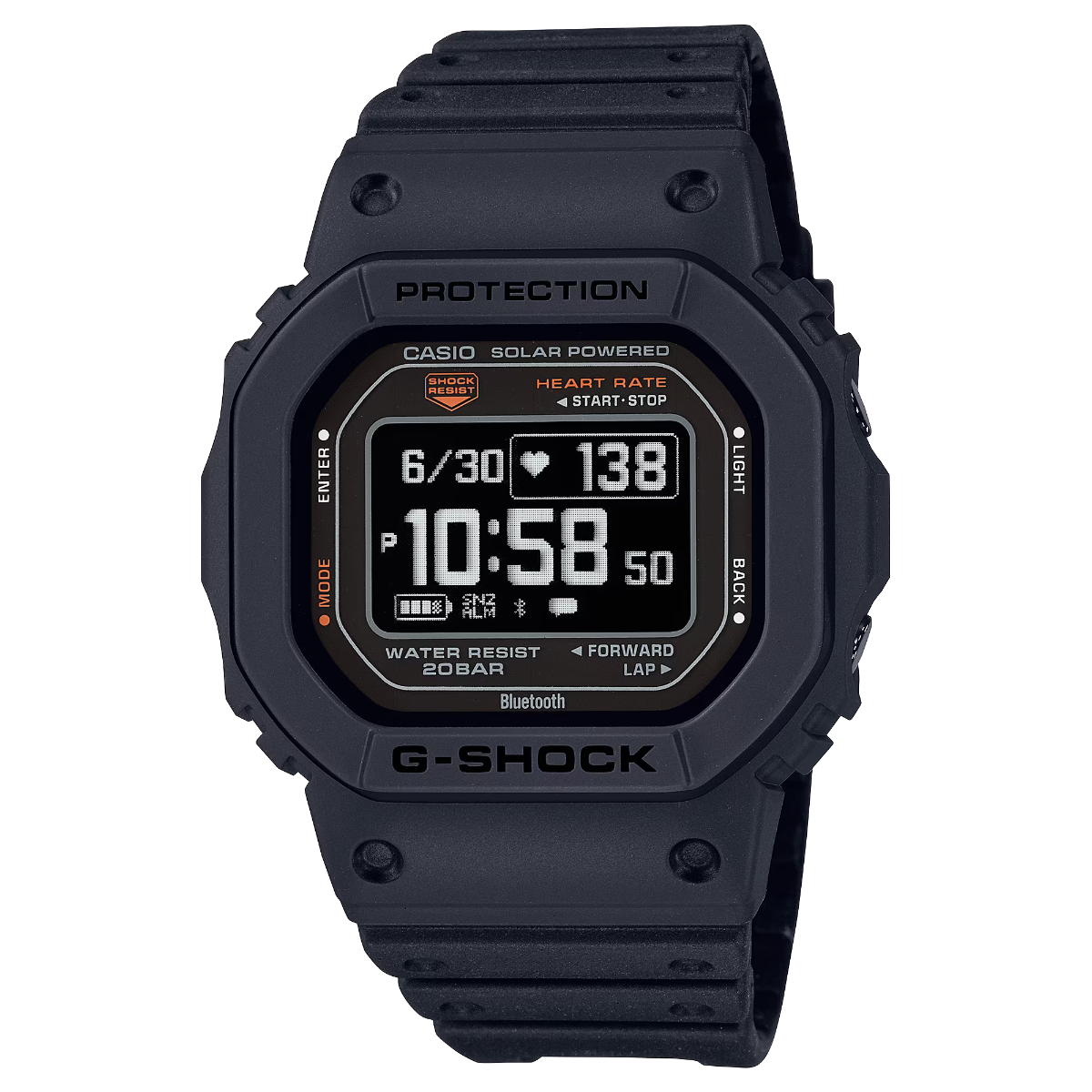 G-Shock Move Mens 200m Heart Rate Solar - DW-H5600-1ER