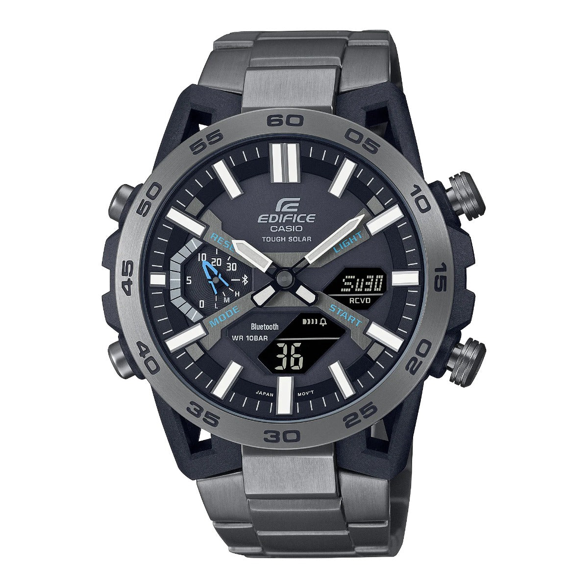 Edifice Mens 100m Bluetooth Solar - ECB-2000DC-1ADF