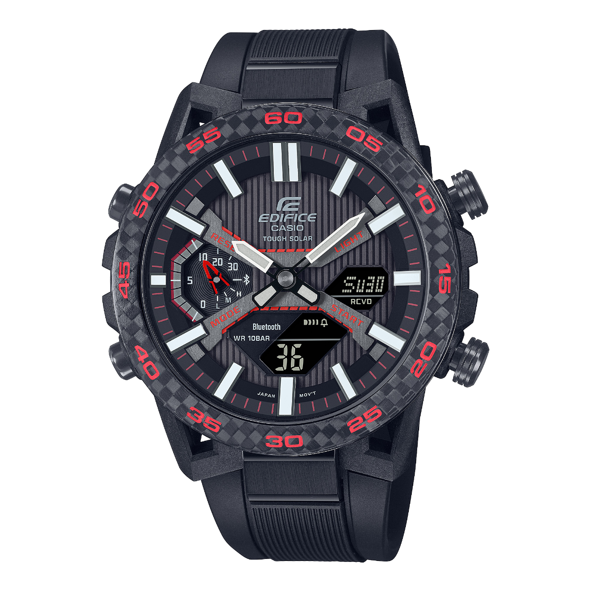Edifice Mens 100m Bluetooth Solar - ECB-2000PB-1ADF
