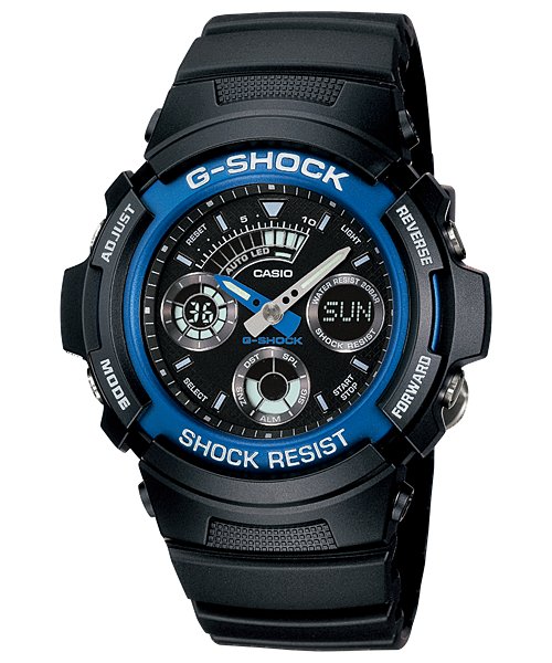 G-Shock Mens 200m Standard - AW-591-2ADR