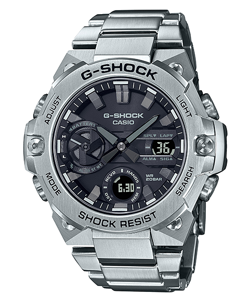 G-Shock Mens 200m G-Steel Carbon Core Bluetooth Solar GST-B400D
