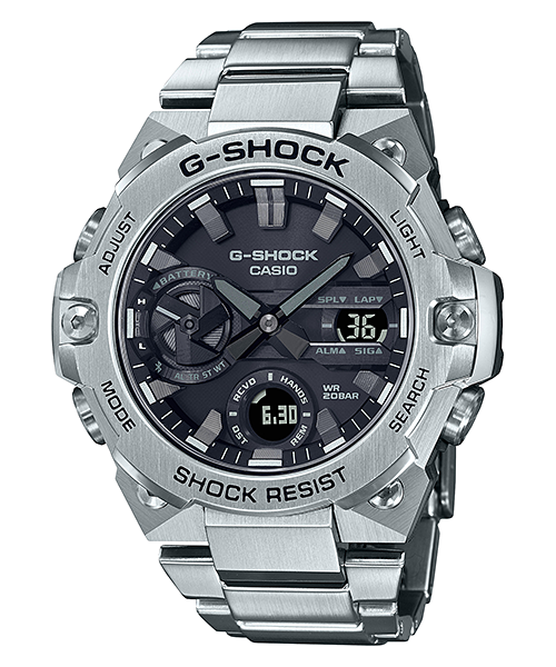 G-Shock Mens 200m G-Steel Carbon Core Bluetooth Solar - GST-B400D-1ADR