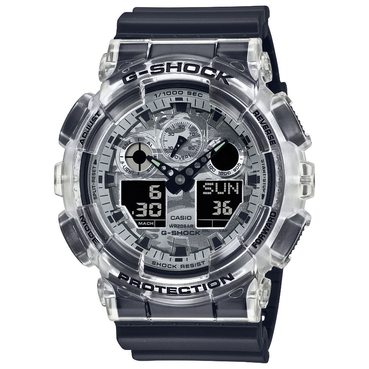 G-Shock Mens 200m Standard - GA-100SKC-1ADR