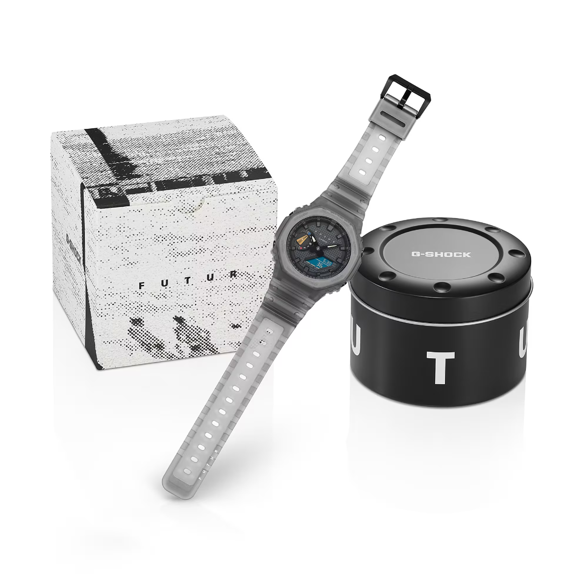 G-Shock Mens 200 m koolstofkern Futur Limited Edition - GA-2100FT-8ADR