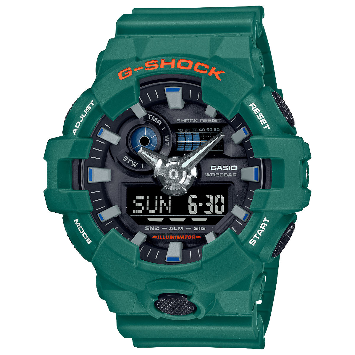G-Shock Mens 200m Standard - GA-700SC-3ADR