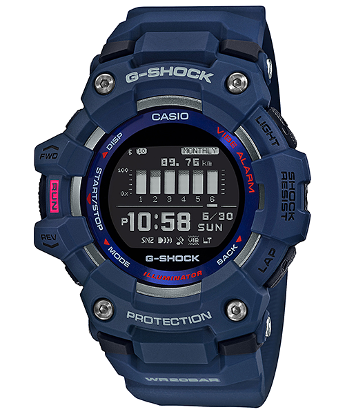 G-Shock Mens 200m Bluetooth Fitness - GBD-100-2DR
