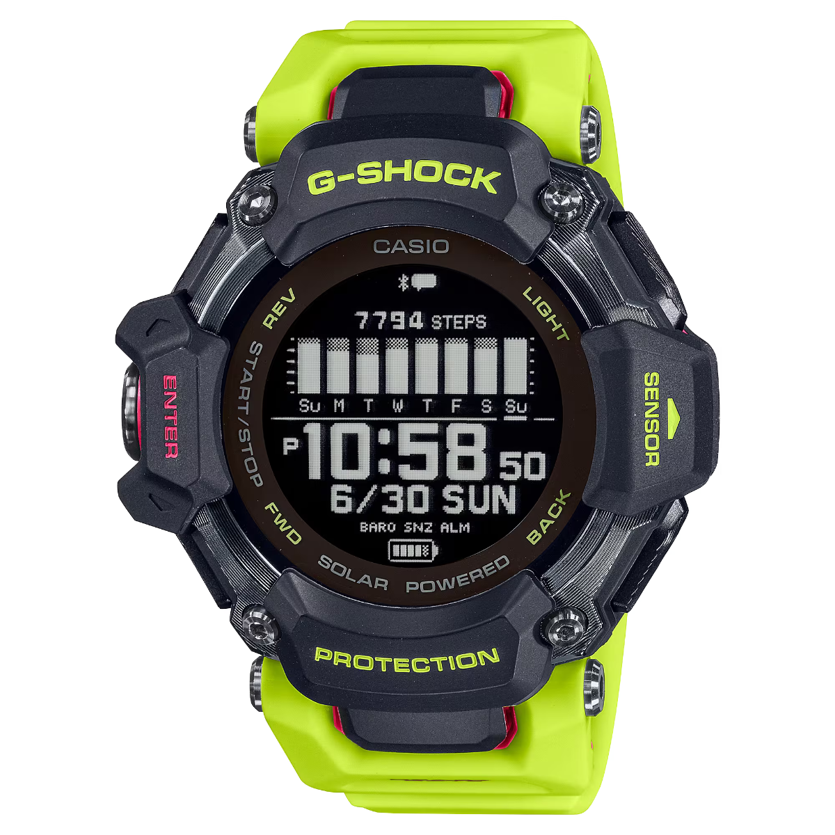 G Shock Mens 200m G SQUAD Solar Heart Rate and GPS GBD H2000 1A9FC The Casio Shop