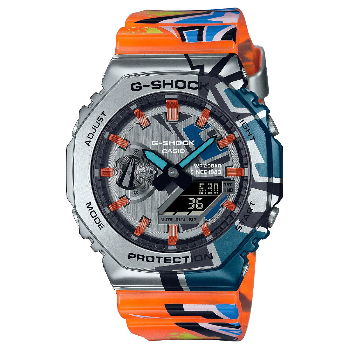 G-Shock Mens 200m Graffiti Limited Edition - GM-2100SS-1ADR