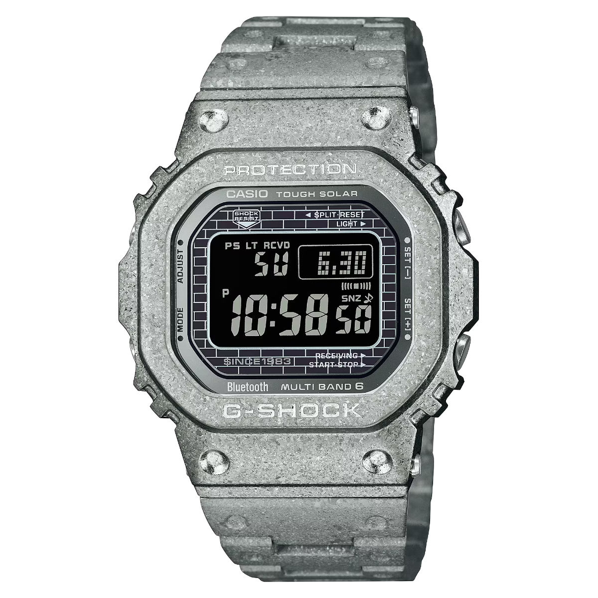 G-Shock Mens 200m Bluetooth Solar G-Steel - GMW-B5000PS-1ER
