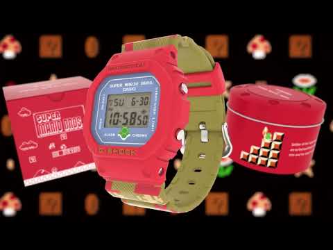 G-Shock Mens 200m Super Mario Limited Edition - DW-5600SMB-4DR