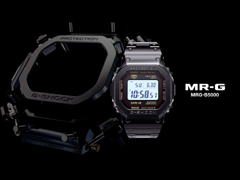 G-Shock Mens 200 m - TranTixxii Ti64 Titanium Bluetooth - MRG-B5000BA-1ER