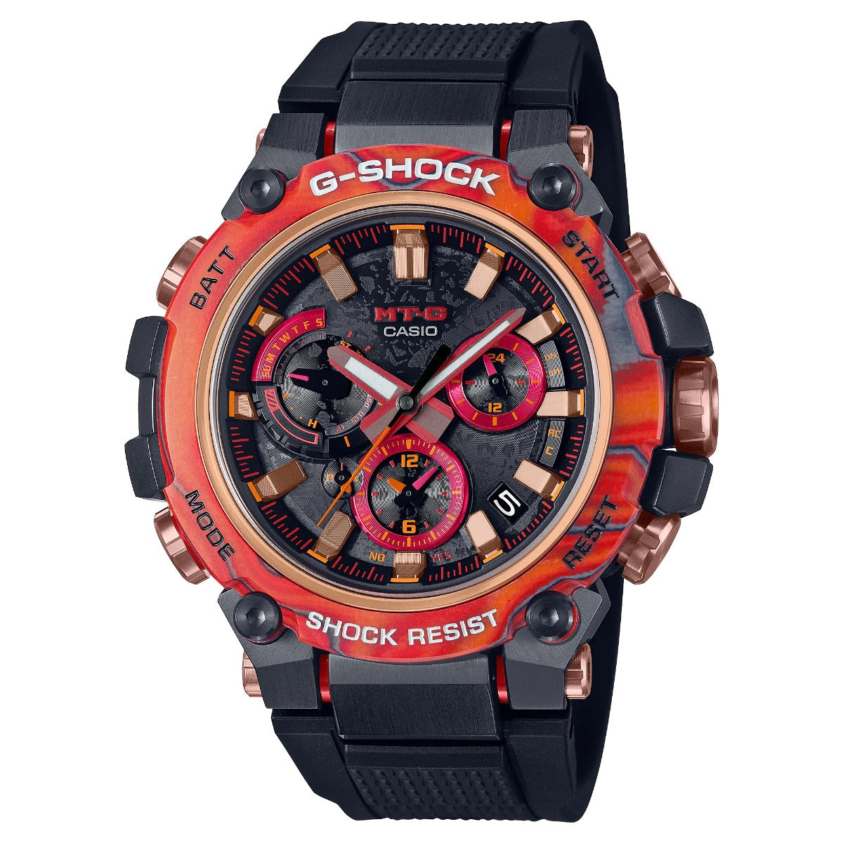 G-Shock Mens 200m 40th Anniversary Limited Flare Red - MTG-B3000FR-1AER