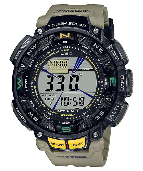 Protrek Mens 100m Solar Triple Sensor - PRG-240-5DR
