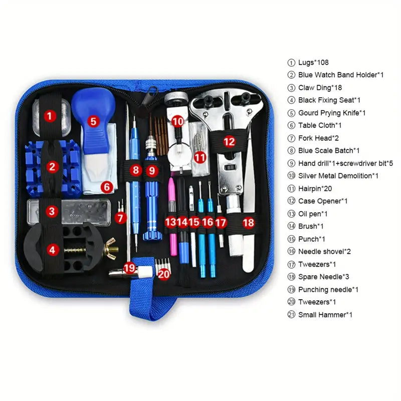 212 Piece Watch Repair Kit