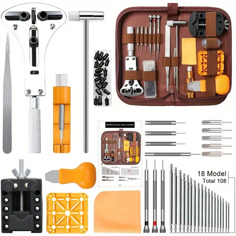 168 Piece Watch Repair Kit