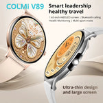 Colmi - V89 Smart Watch 1.43″ AMOLED Display 7.9mm Ultra-Thin Body - Gold