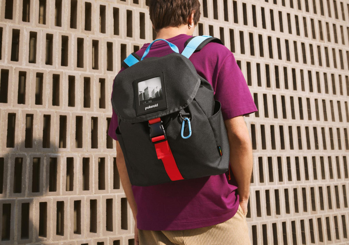 Polaroid Recycled Ripstop Backpack – Black/Multi