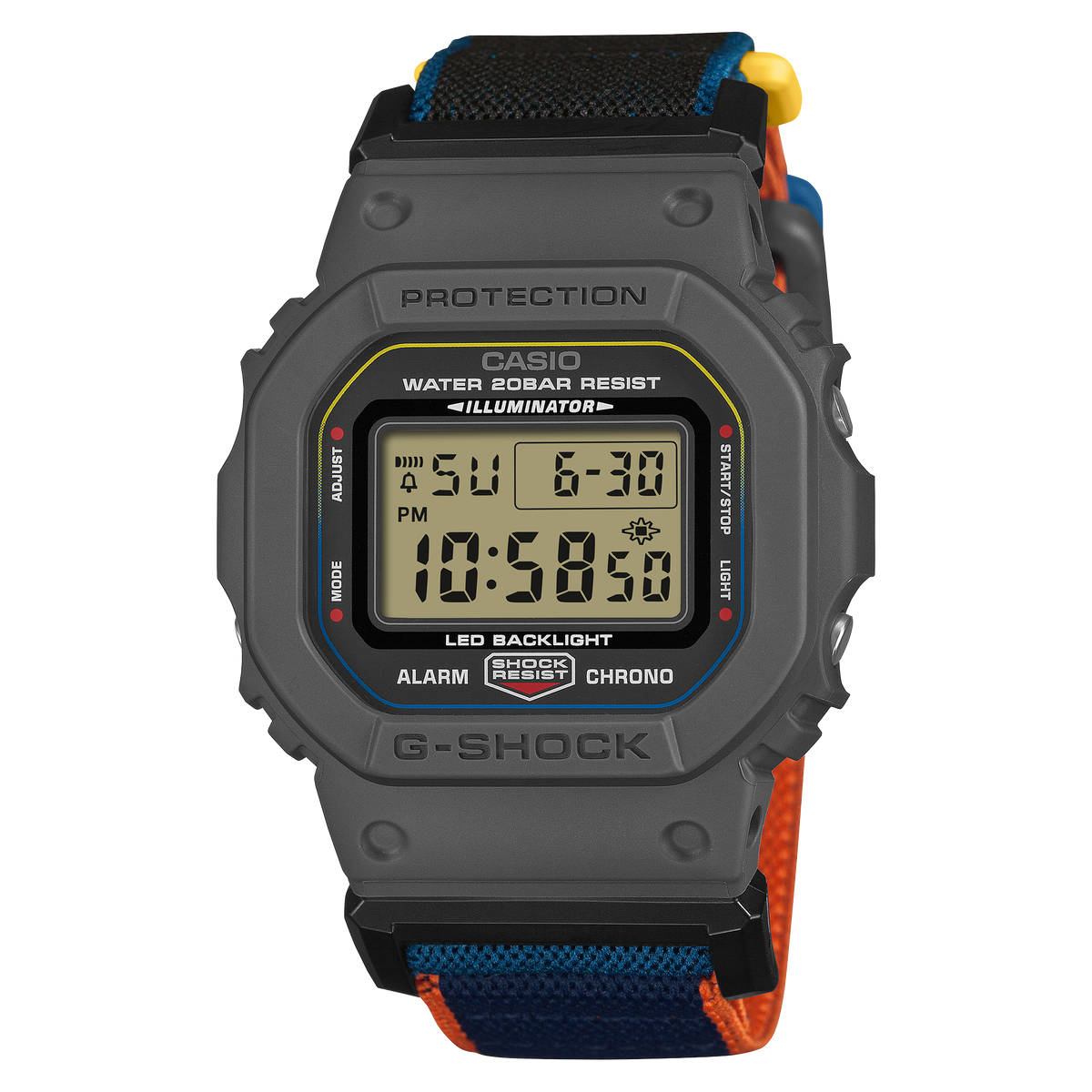 G-Shock Mens 200m Standard Fidlock - DW-5600MNC-8A2DR